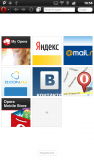 Скриншот Opera 12.0.1 на Galaxy Tab, Android 2.3 :: быстрый запуск