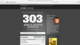 Скриншот Safari 5.1.4 на Mac OS X, html5test.com - 303 балла